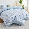 thumbnail image 2 of Hitime Queen Duvet Cover Set, Soft & Breathable Microfiber 3 Pieces Queen Bedding Sets, Pattern Queen Comfy Duvet Cover Set, with Zipper Closure (Queen), 2 of 8