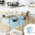 thumbnail image 2 of Birdeem 5Pc Hanging Basket- Hanging Organizer- Trolley Basket- Small Hanging Pen Holder- Small Hanging Bucket- Trolley Cup Holder- Garbage Basket- Snack Storage, 2 of 12