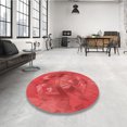 thumbnail image 4 of Ahgly Company Tapis de Zone Carré Orange Lavable en Machine, 8 Pieds Carré, 4 of 7