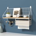 thumbnail image 1 of TIMIFIS Metal Shelves, Apartment Essentials Punch Free Rack Dormitory Bedside Wall Mounted Storage Rack Bedroom Home Wall Rack Wall Mounted Kitchen Rack, 1 of 6