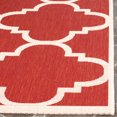 thumbnail image 5 of Safavieh Courtyard Tapis Rouge Intérieur Extérieur - Rond 5 Pieds3 Pouces, 5 of 5