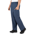 thumbnail image 4 of Perflex Men's Stretch Scrub Pants in Blue XLarge  | Relaxed Fit with Elastic Waistband & Multi-Pocket Design, 4 of 5