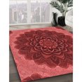 thumbnail image 3 of Ahgly Company Tapis Rectangulaire Lavable en Machine Intérieur Transitionnel Rouge Tomate, 6 Pieds x 9 Pieds, 3 of 7