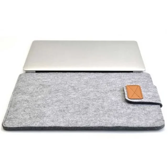 Housse Mince en Feutre pour Tablette, Étui de Protection pour MacBooks Air Pro 11 13 15 Pouces, Sac de Rangement Uni pour Tablette, Étui pour Tablettes et Livres Électroniques, Gris Pâle 13 Pouces
