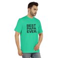 thumbnail image 2 of Inkmeso T-Shirt à Col Rond pour Hommes avec Imprimé Graphique Best Papa Ever.€ T-Shirt pour la Fête des Pères, 2 of 7