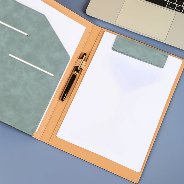 Yhmxh Office Supplies Office Desk Accessories Office Organizer Desk Organizers Multi-function Business Folder Leather Manager Splint Magnet Contract Folder Business Contract Book