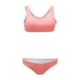 thumbnail image 5 of Rugged Ribbed Two Piece Bikini Set Featuring Wide Strap Top and Mid Waist Swimwear For All Seasons Beachwear, 5 of 5