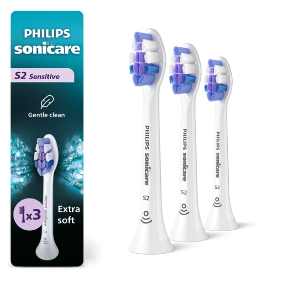 Philips Sonicare S2 Têtes de Brosse Sensibles Blanches