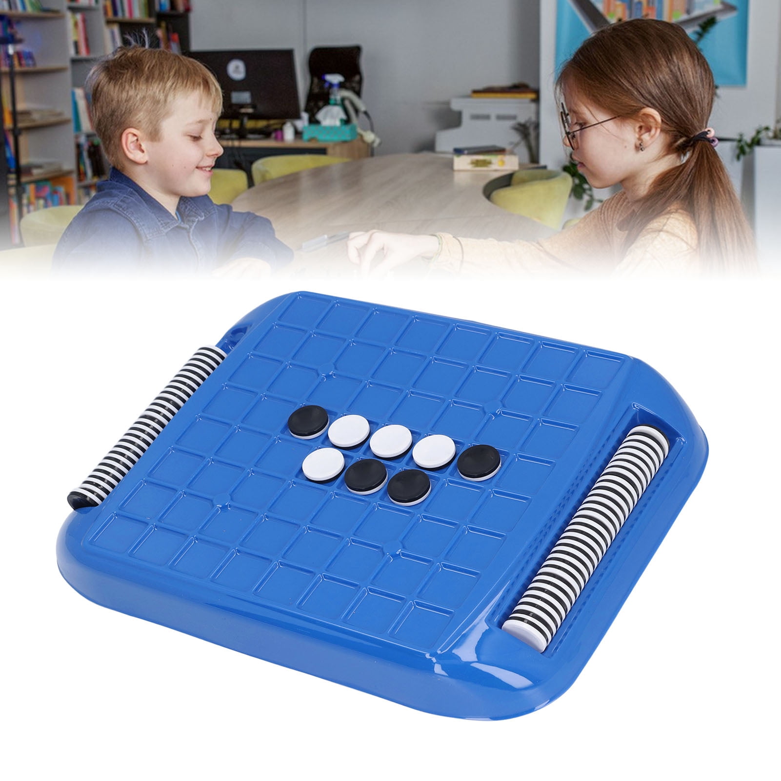 Reversi Strategy Board Game, Brain Game Reversi Board Game Tabletop Game Portable  for Home