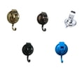 thumbnail image 3 of relayinert Door Hanging Hook Hanger Suction Cup Key Bathrobe Storage Rack Heavy Duty Coat Umbrella Accessory for Kitchen Bedroom Silver 1Set, 3 of 6