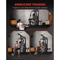 thumbnail image 4 of Home Gym Equipment Machine, Full Body Workout Machine with 150LBS Weight Stack, All in One Multifunctional Exercise Station for Home Fitness and Strength Training, 4 of 9