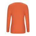 thumbnail image 3 of FAIWAD Women's Knit Long Sleeve Crop Tops Round Neck Basic Fall Winter Slim Stretch Ribbed Knit Top, 3 of 5