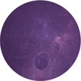 thumbnail image 1 of Ahgly Company Tapis d'Intérieur Lavable en Machine Carré Transitionnel Violet Violet Violet, 3 Pieds Carré, 1 of 7