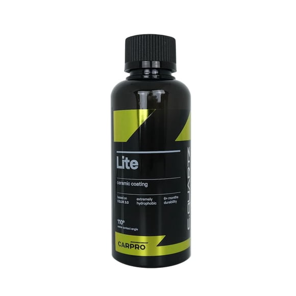 CARPRO CQUARTZ Lite - Sio2 (Céramique), Tio2 (Titane) Revêtement Céramique pour Voiture Hybride Ou Couche de Finition, s'Applique à Toute Surface, s'Essuie et s'Essuie - 100 ml
