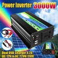 thumbnail image 2 of Boat Car Converter Power Inverter Dc 12V To Ac 110V/220V Invertor Usb, 2 of 5