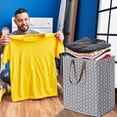 thumbnail image 1 of Fiudx Seau à Linge Sale Pliable Boîte de Rangement en Tissu Grande Capacité Panier à Linge Sale, 1 of 3