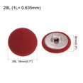 thumbnail image 2 of Unique Bargains 10pcs 28L Fabric Cloth Covered Button 18mm Round Metal Shank Sewing Buttons for Suits Dress Blouses, Red, 2 of 5