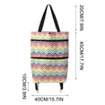 thumbnail image 3 of Chariot de Courses Pliable en Tissu Doux avec Roues Pliantes, Sac de Courses Réutilisable pour Courses Ou Voyage, 3 of 9