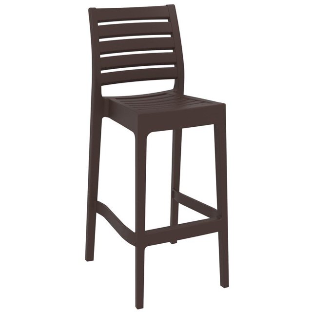 Pemberly Row Tabouret de Bar d'Extérieur Contemporain de 29.5" en Brun