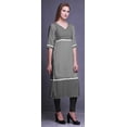 thumbnail image 3 of Bimba Kurtis Droits à Panneaux pour Femmes Robe Kurti Longue Haut Indien Imprimé, 3 of 5
