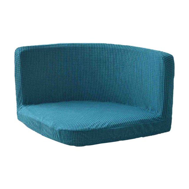 kurtrusly Trilateral Chair Covers Wide Application And Strong Elastic Chair Protection Made Easy Polyester Cover Chairs Decoration Bluestone blue 1Set