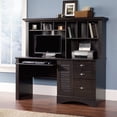 thumbnail image 2 of Sauder Harbor View Computer Desk with Hutch in Antiqued Paint, 2 of 6