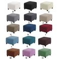 thumbnail image 4 of maskred S Square Ottoman Cover Wear Resistant And Durable Fine Workmanship Skin Friendly Jacquard Slipcovers light green S, 4 of 6