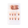 thumbnail image 1 of ziyahi False Nail Wearable Perfect Matching Simple to Wear No Irritating Odor Fake Fingernail Breathable Press Type Adjustable Paster Type 16 Type 28 F741 1Set, 1 of 6