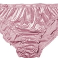 thumbnail image 3 of Culottes Satinées pour Femmes Taille Mi-Haute Entrejambe Ondulé en Coton, 3 of 5