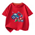 thumbnail image 1 of RXIRUCGD 2025 Vêtements d'Été pour Enfants T-shirt Décontracté Ample à Manches Courtes Col Rond pour Adultes, 1 of 2
