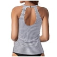 thumbnail image 3 of Huesdet Womens Flowy Tankini Tops Only Modest Swim Tops Loose Fit Bathing Suit Tops No Bottom Maternity Swimsuit Top(White,XXL), 3 of 7