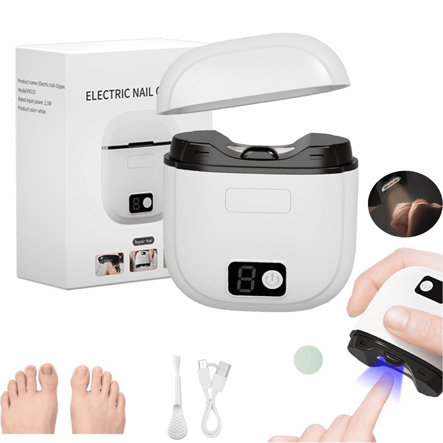Electric Toe Nail Clipper for Seniors – 2026 New 3-in-1 Electric ...