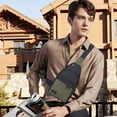 thumbnail image 4 of Travel Shoulder Crossbody Bag, Lightweight Versatile Design, Anti-Theft Security + Water-Resistant Fabric, Modern Stylish, For Travel/Leisure, Multi-Compartment Utility, Daypack, Hzhnb, 4 of 8