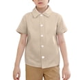thumbnail image 1 of Chemises à Boutons pour Garçons Chemise Habillée pour Garçons Chemise à Boutons Chemise Formelle pour Garçons Chemises d'Uniforme pour Garçons French Toast 7-8 Ans, 1 of 5