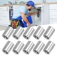 thumbnail image 1 of Écrous de Connecteur Ronds, Ensemble d'Écrous de Couplage, Pièces de Rechange pour Filetage Femelle, Taille Standard 10PCS pour l'Entretien de la Maison, 1 of 8