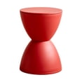 thumbnail image 4 of Tnarru Tabouret Rond pour les Pieds Tabouret pour Changer de Chaussures Déco Siège Polyvalent Petit Repose-Pieds Pouf pour Appartement Maison Chambre de Bébé Près du Lit Entrée Rouge, 4 of 8