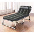 thumbnail image 1 of Folding Bed Single Person Folding Bed Camping Folding Bed Camping Bedchair Single Bed Recliner Folding Bed Single Person Folding Reclining Lounger For Camping Office Lunch Break, 1 of 8