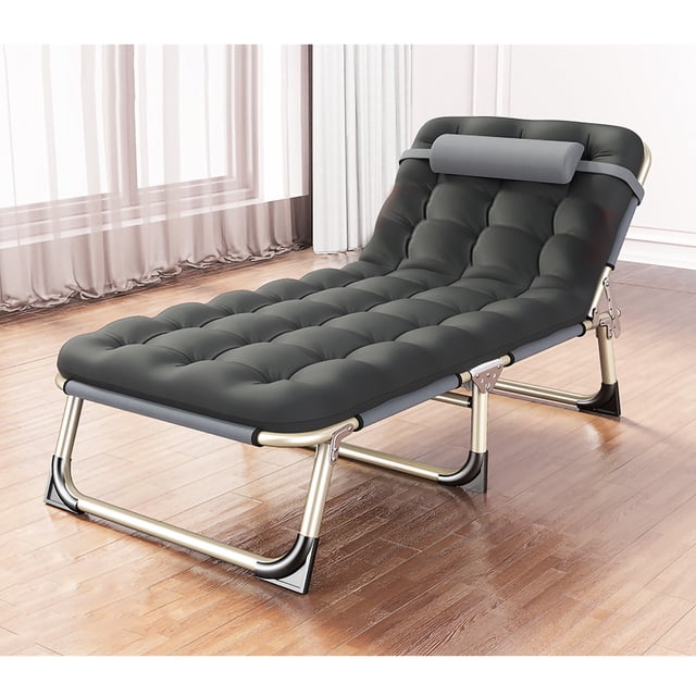 Folding Bed Single Person Folding Bed Camping Folding Bed Camping Bedchair Single Bed Recliner Folding Bed Single Person Folding Reclining Lounger For Camping Office Lunch Break