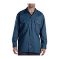 thumbnail image 2 of Dickies Mens Long-Sleeve Work Shirt, 2T, Navy, 2 of 5