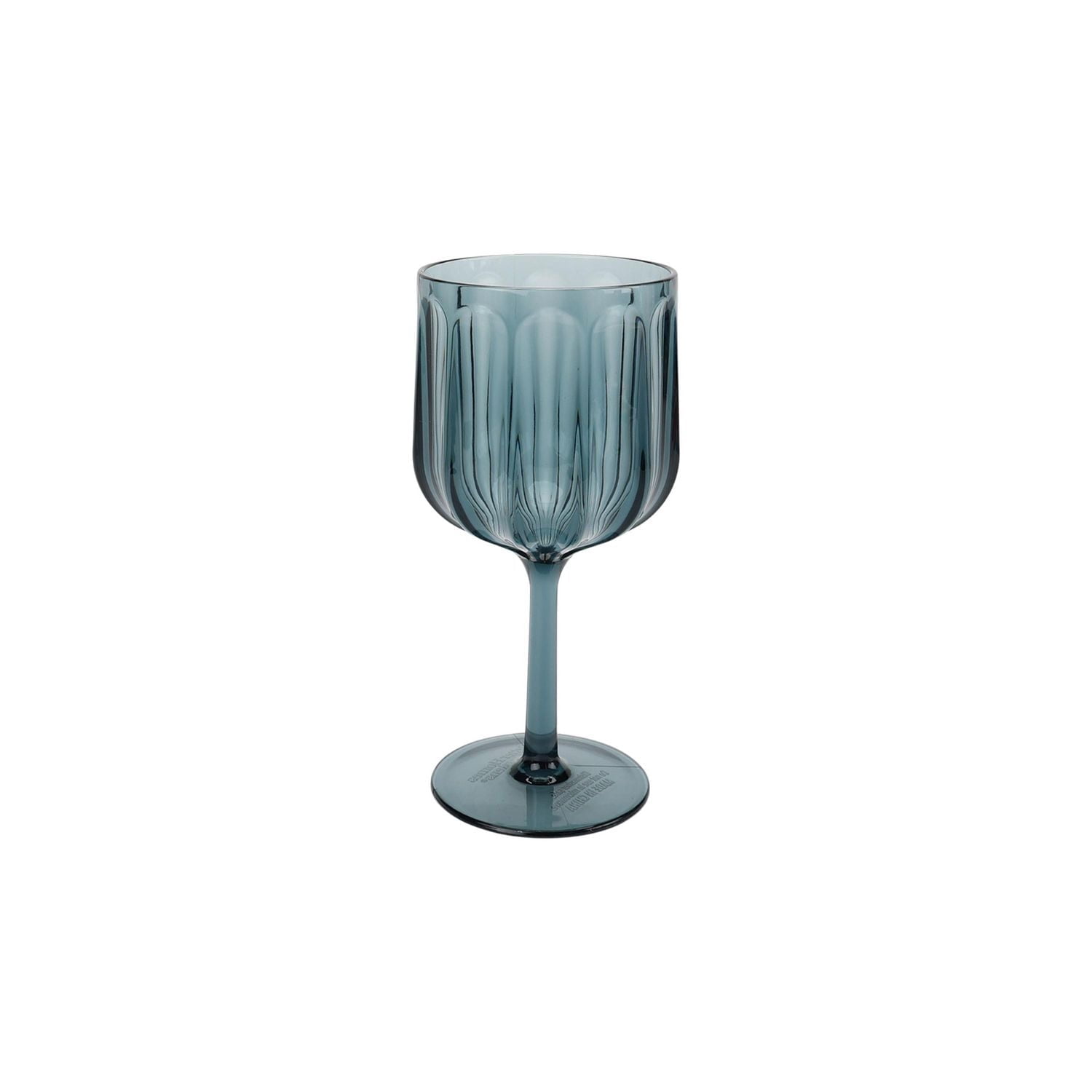 Better Homes & Gardens 17.7 oz. Blue Trian Wine Glass 4pc