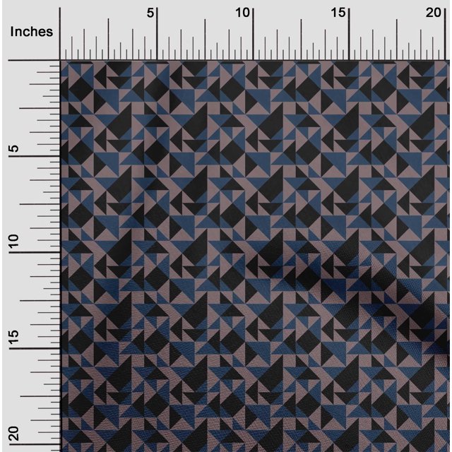 oneOone Cotton Flex Fabric Triangle Geometric Print Fabric By The Yard 40 Inch Wide