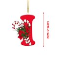 thumbnail image 3 of Vaidha 26 Letters Christmas Tree Decoration Pendant Christmas Tree Ornaments Personalized DIY Christmas Ornaments Christmas Decoration Xmas Tree Hanging Decor, 3 of 3