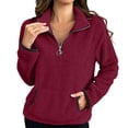 thumbnail image 1 of Timegard Crewneck Sweatshirts Women Fall Winter Casual Comfy Solid Color Long Sleeve Tops Pullover, 1 of 6