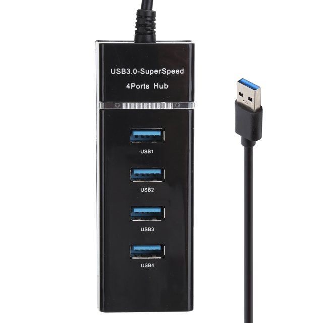 Rdeghly Laptop Power Charger Power Adapter 1 To 4 USB 3.0 HUB Male To Female USB Extender Adapter Cable Splitter For PC Laptop Laptop