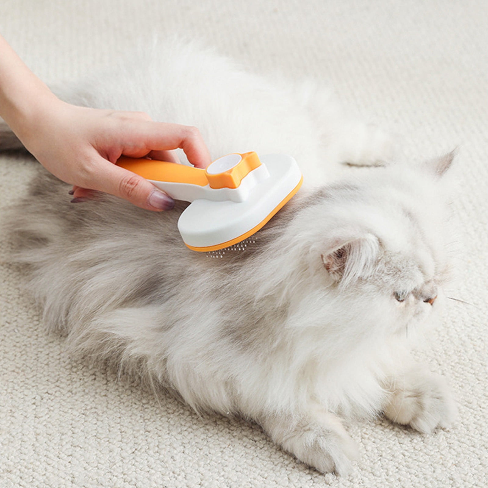 Kcavykas Window Cleaning Brush,Electric Cleaning BrushDog Brush for Shedding, Dog Brush for Long Or Short Haired Dog , Dog Grooming Brush Dog Comb for Rabbit Massage Removes Mats, Tangles And Loose