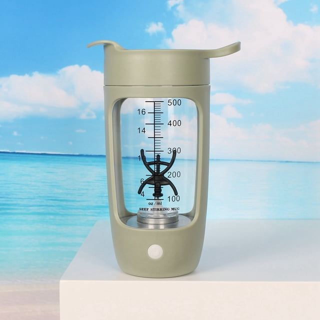 WIFKLSIIPG USB Electric Protein Shake Bottle Electric Shaker Cup Fully Automatic Mixing Cup Rechargeable Sports Portable Protein Powder Shaker Cup