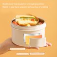 thumbnail image 3 of Office Portable Microwave Oven Thermal Insulation Lunch Container Holiday Box Traveling Detachable Food Storage Case Washable Container Blue Small, 3 of 9