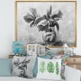 thumbnail image 3 of Designart Monochrome Still Life Of Flowers In A Vase FLOAT FRAME WALL ART, 3 of 4