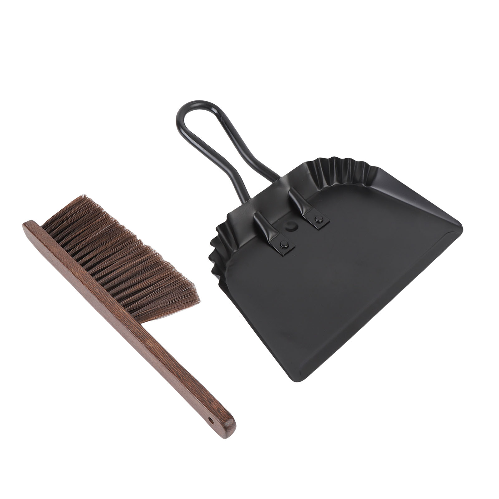 Dustpan and Brush Set, Suspension Hole Dense Bristles Multi Purpose Dust Pan Broom  for Home