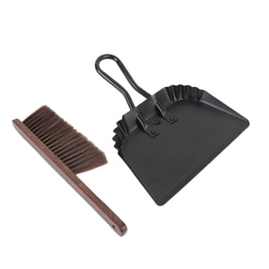 Dustpan and Brush Set, Suspension Hole Dense Bristles Multi Purpose Dust Pan Broom  for Home